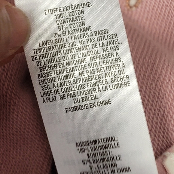 TED BAKER Dusty Pink Evliin Logo Frill Sweatshirt "Wink In Pink" Size 2 US - Picture 10 of 16